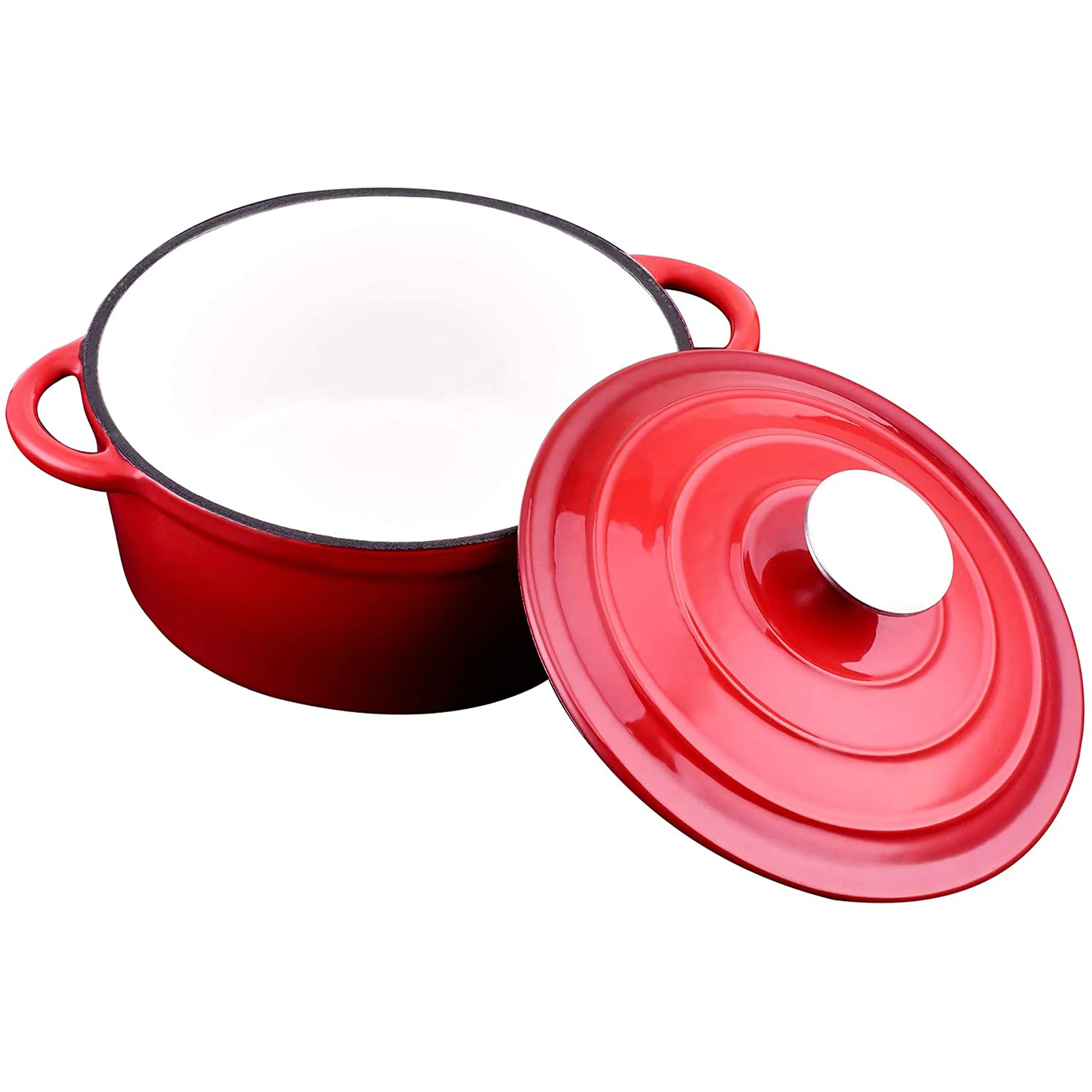 Home Kitchen Cast Iron Enamel Dutch Oven Casserole With Lid for Amazon hot sale