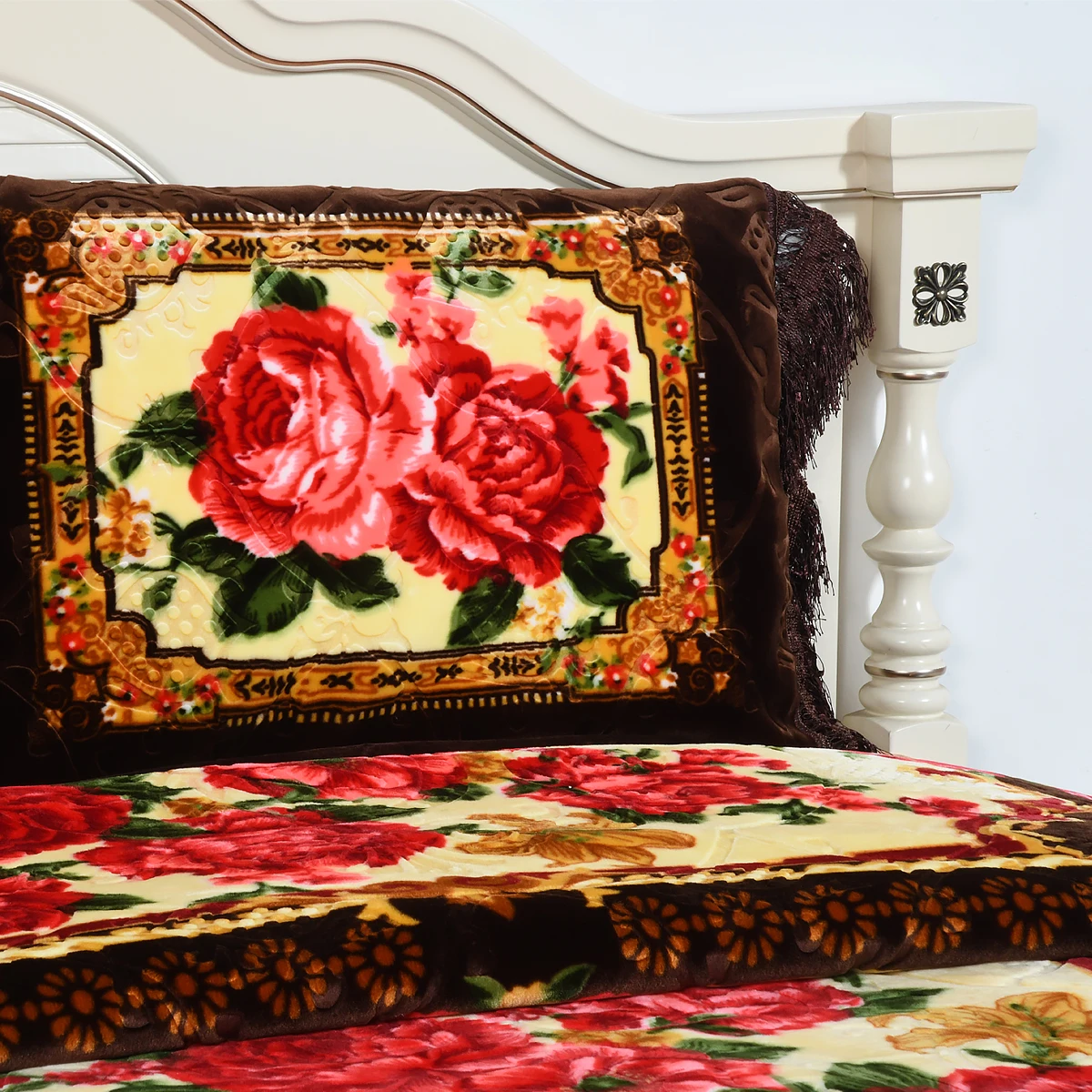 Wholesale 100% Polyester Personalized Queen Size Classic Wool Portable Bed Blanket