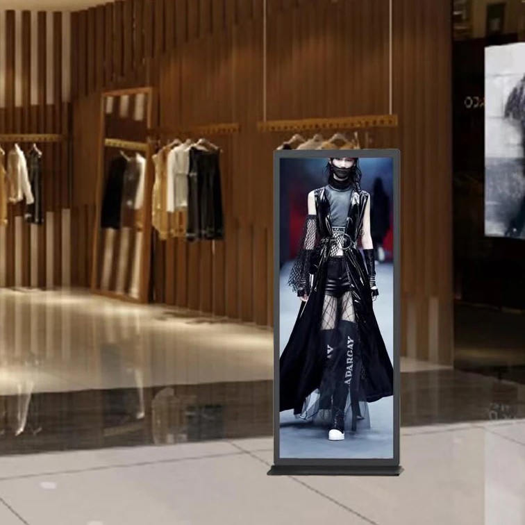 Standing floor customized advertising led poster screen P3 indoor full color digital signage and displays