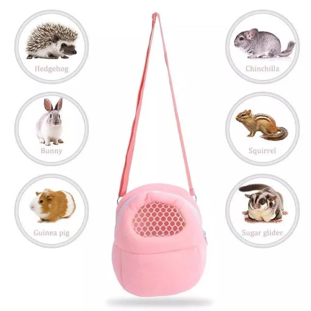 Small pet travel bag carrier outdoor luxury cat dog pet carriers bag hamster chinchilla portable sling bag