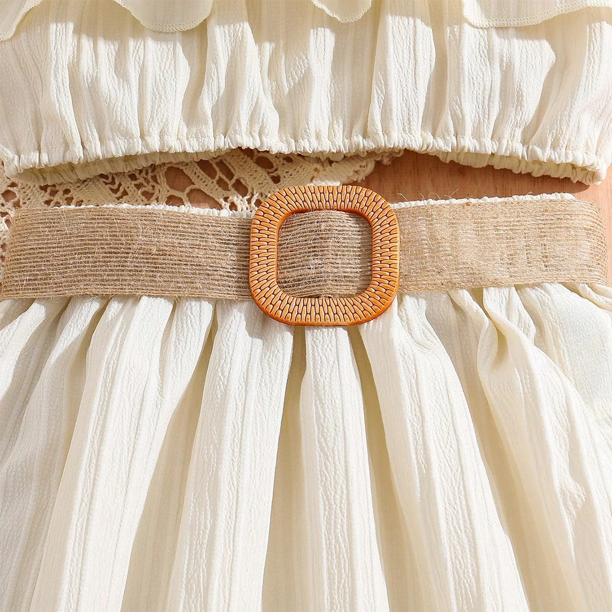 2023 Summer Children Outfits Wholesale Off Shoulder Solid Color Tops Skirt Two Piece Big Kids Clothes Girls Clothing Sets