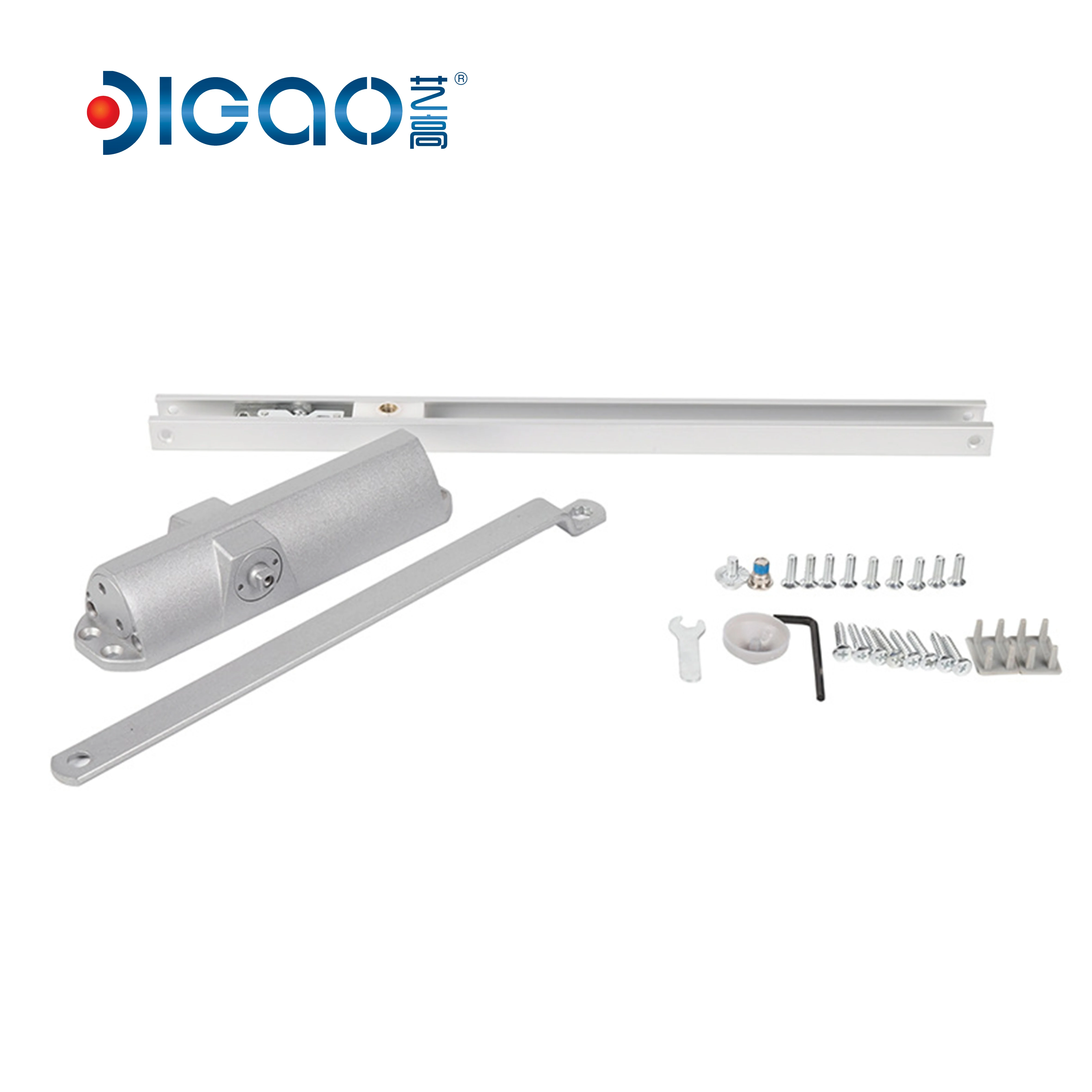 Self closing spring fire rated aluminum fire rated hydraulic automatic commercial concealed door closer