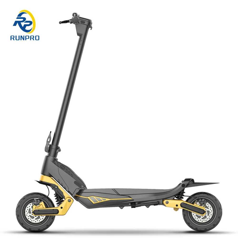 2024 New two wheel Fast Electric Scooter With Suspension Dual Motors 2*500W 9 Inch Battery Removable Escooter