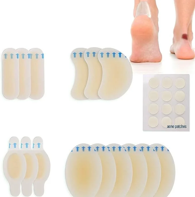 Gel Heel Feet Care Patch Pads Invisible Hydrocolloid Heel Gel Blister Sticker Foot Care Band Aid Tape
