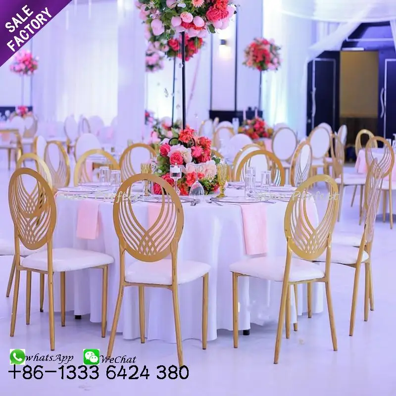 Knock down design Clear crystal resin material round backest phoenix transparent chairs for wedding reception