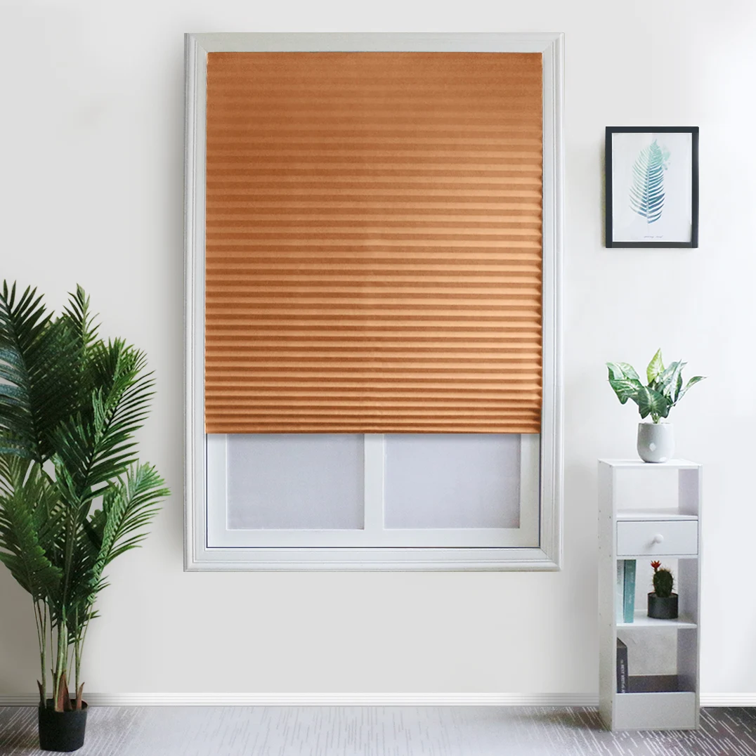 Wholesale Cheap Price Day and Night Cordless Paper Pleated Blinds