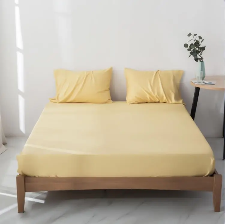 Wholesale Luxury Bamboo Organic Mattress Protector Smooth Breathable Fitted Sheet for Adults for Hotels