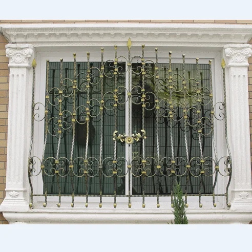 wrought iron window railings