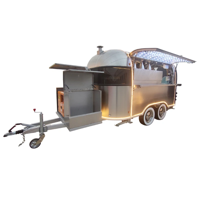Mobile kitchen outdoor food trailer travel trailer ice cream cart ice cream cart  coffee