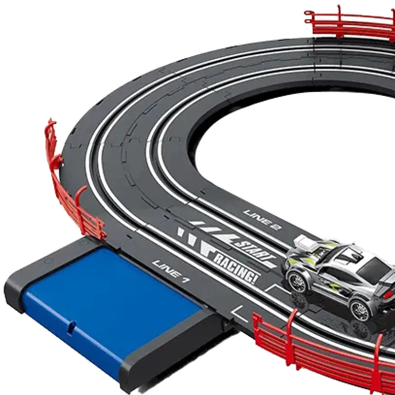Wholesale Kids Plastic Slot Track Toys Electric Slot Car Racing Track Kids Diy Assembly Car Track Toy