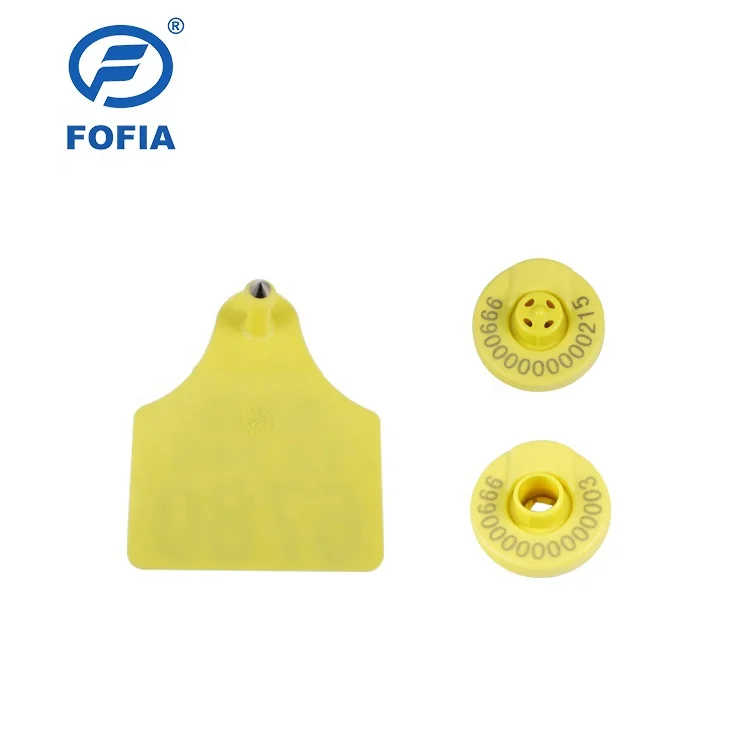 HDX 134.2khz rfid animal round electronic ear tag