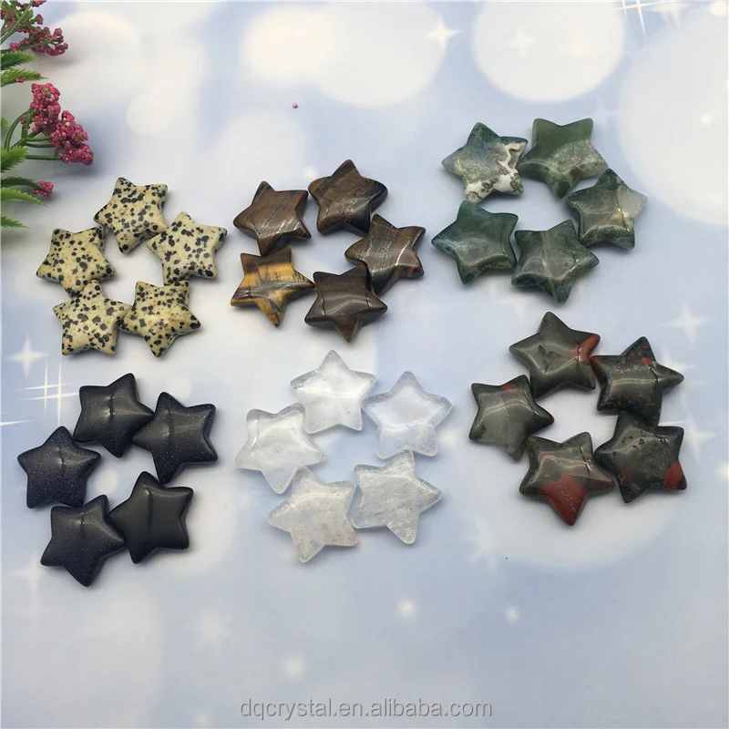 Natural star Shaped Healing Crystal Carving Mini Crystal 3cm Crystals Star