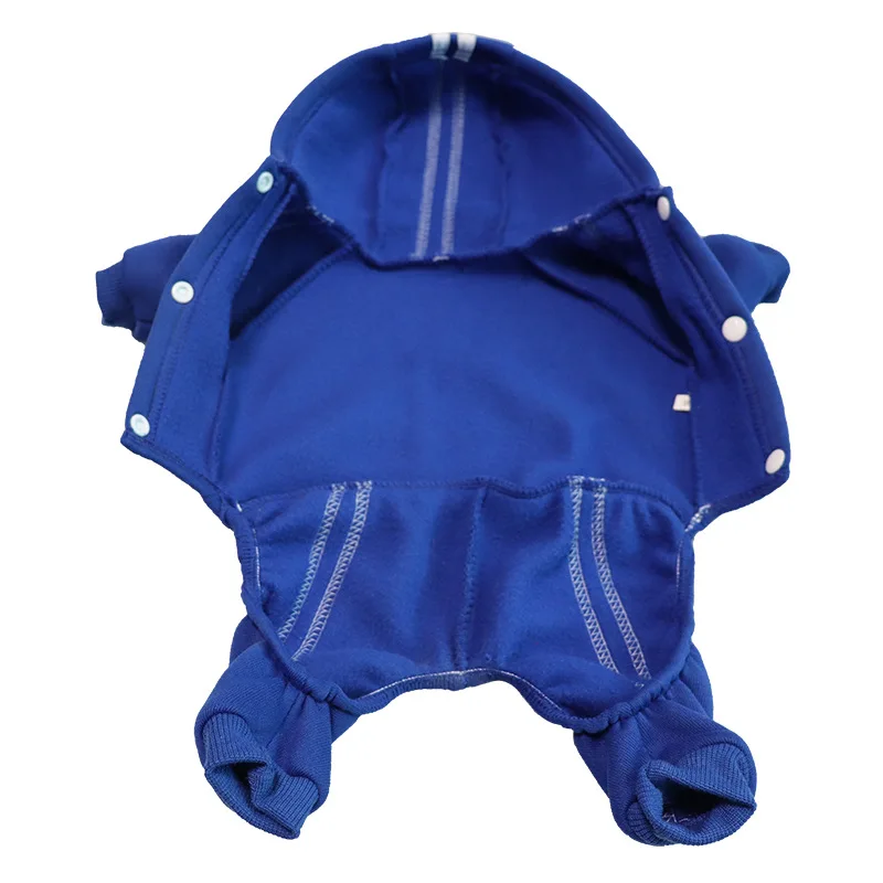 Wholesale Multicolor Button Soft Warm Fall Winter Puppy Hoodie Four Legs Pet Dog Clothes for Dog Cat