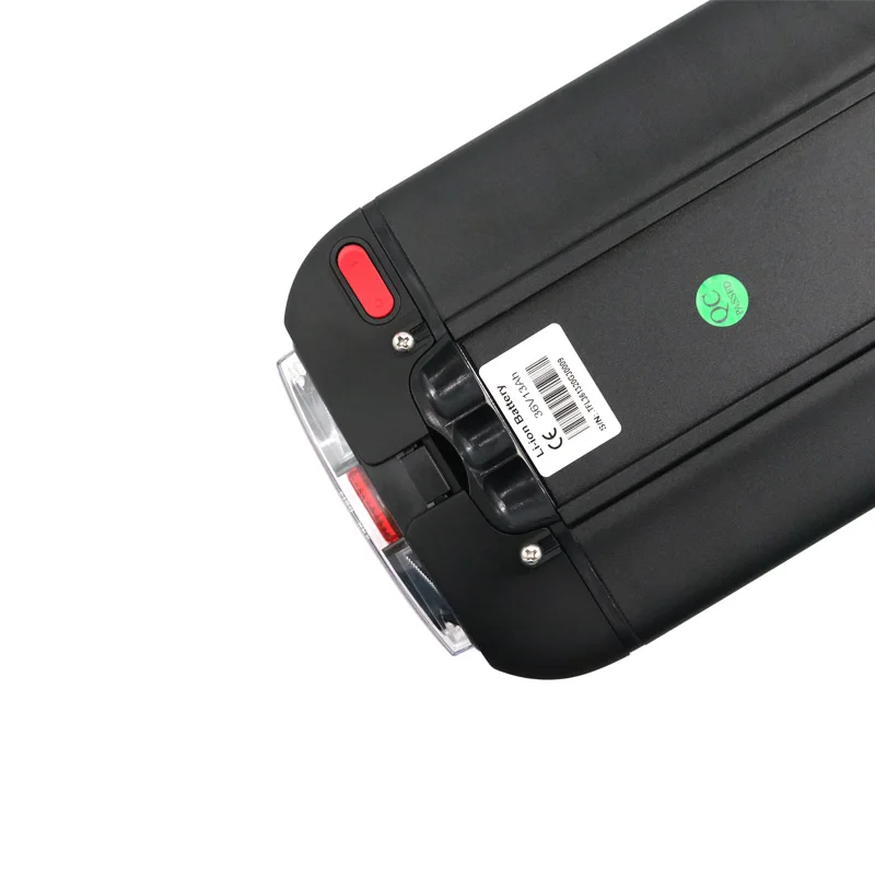Rear Rack Ebike Battery Pack 48v 10ah 800 Times Cycle Life Rechargeable Lithium 18650 Battery For Electric Bicycle