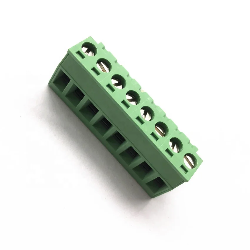 hot sales 5.08mm pitch 8pin brass cage connector KF/WJ2EDGK 2EDGK-5.08 female plug in terminal connector