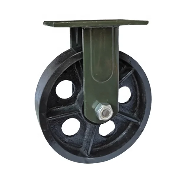 Industrial Chinese extra heavy duty rollerblade wheel F3 series Super heavy duty fixed 10 inch all iron caster wheel