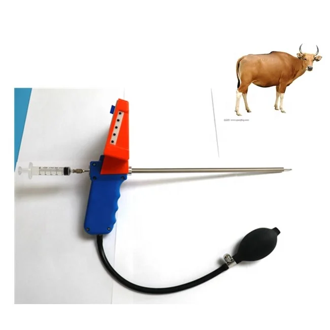 Digital visual endoscope insemination gun for cattle cow equine artificial endoscope sperm device