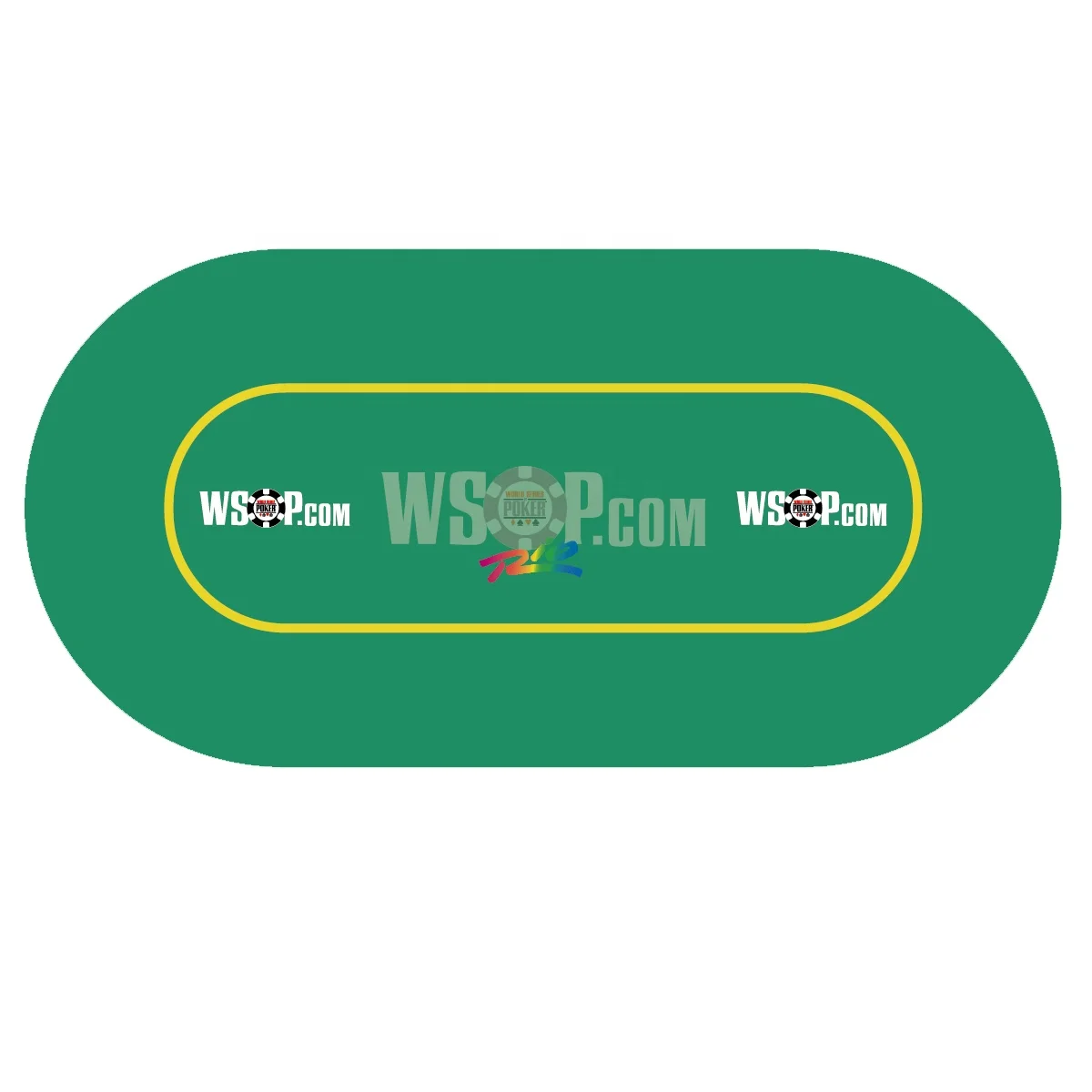 Casino rubber poker table blanket