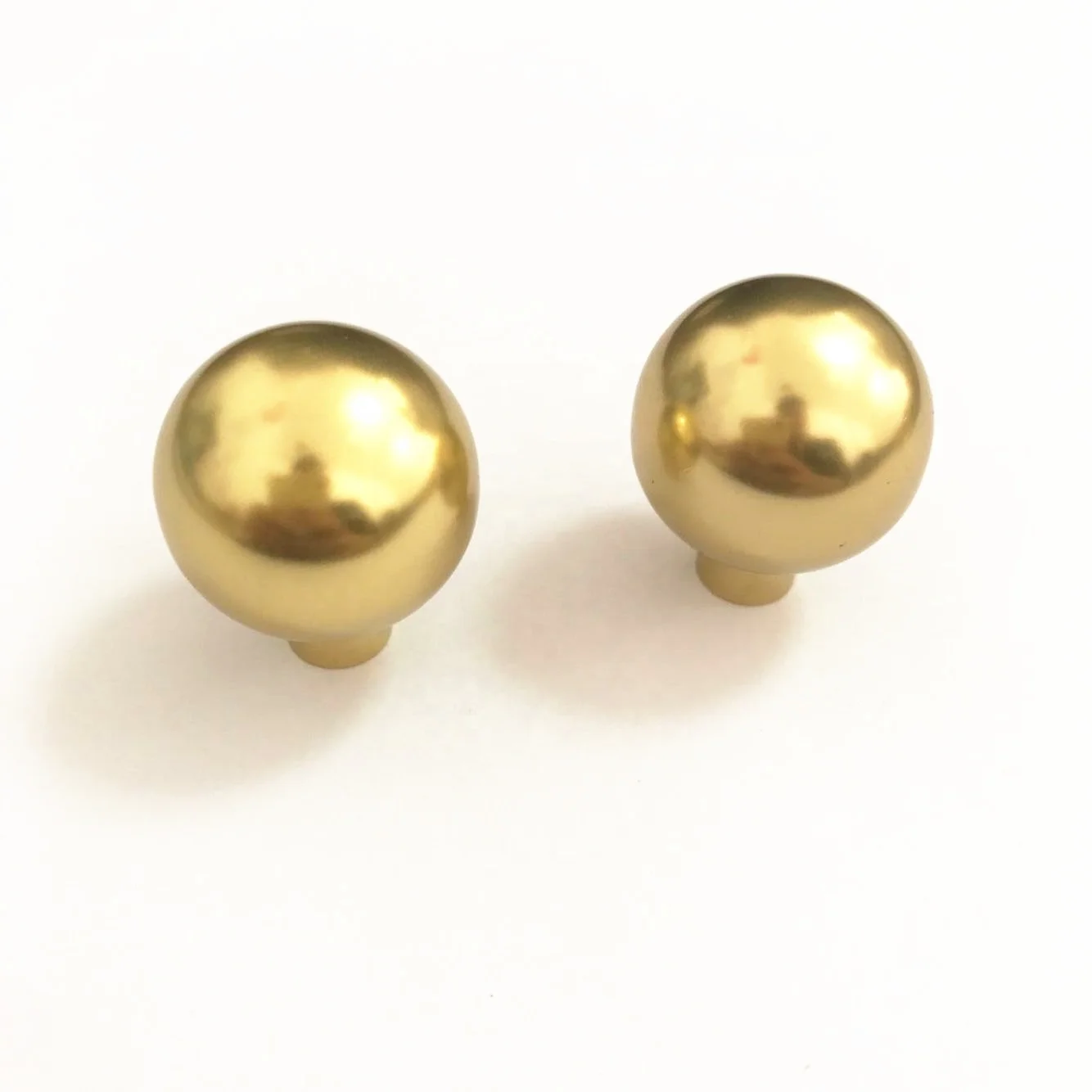Solid Round Ball Brass Gold Drawer Handle Knob For Furniture Cabinet Door D1366