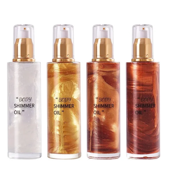 Shimmer Body Oil for Face Body Oil based Liquid powder Shimmer Party