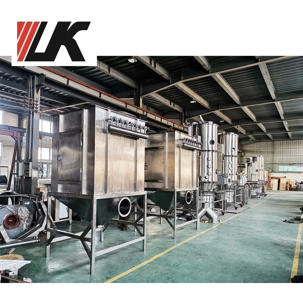 FG-300 Granulator Fluid Bed Drying Equipment Vibrating Fluid Bed Dryer