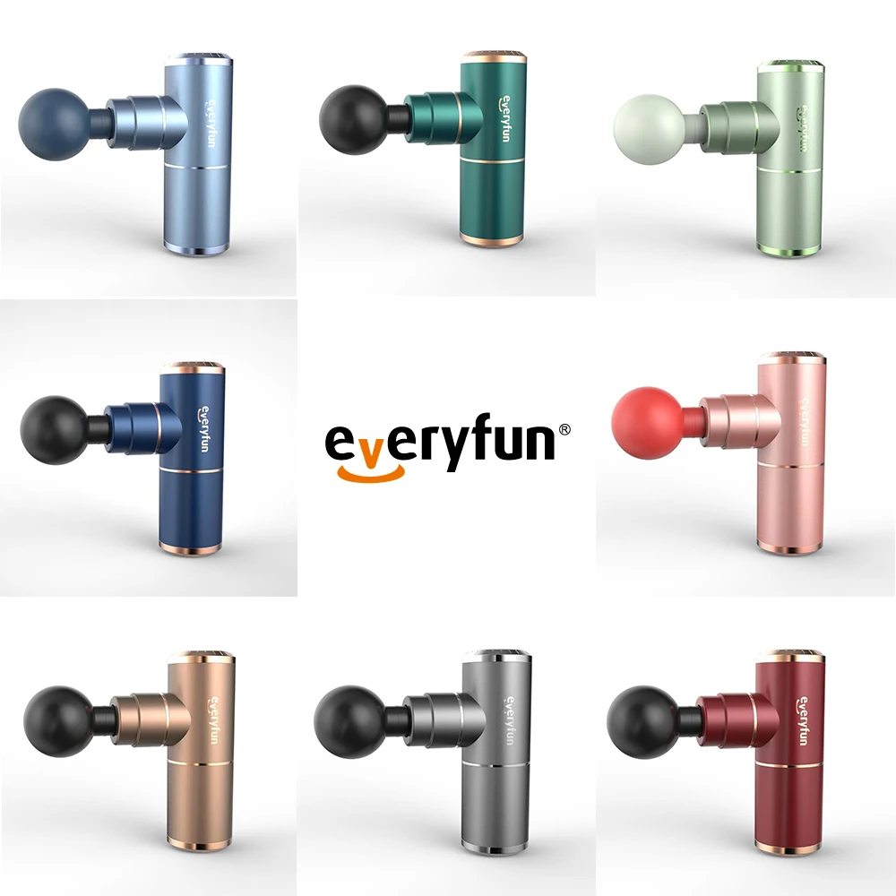  Everyfun 2021 Горячая продажа портативный дорожный мини домашний массажный пистолет с 4