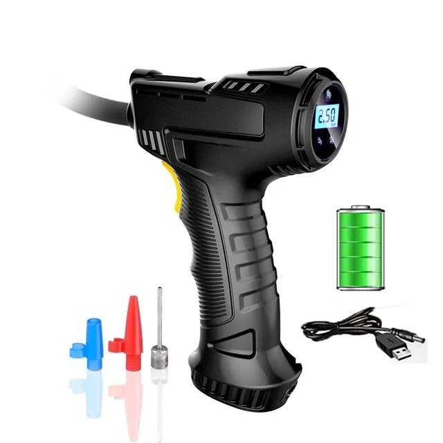 Easy to carry Handheld  Smart Digital Display 12V 150psi Portable Vicycle tire inflator For Car Bicycle Motorcycle