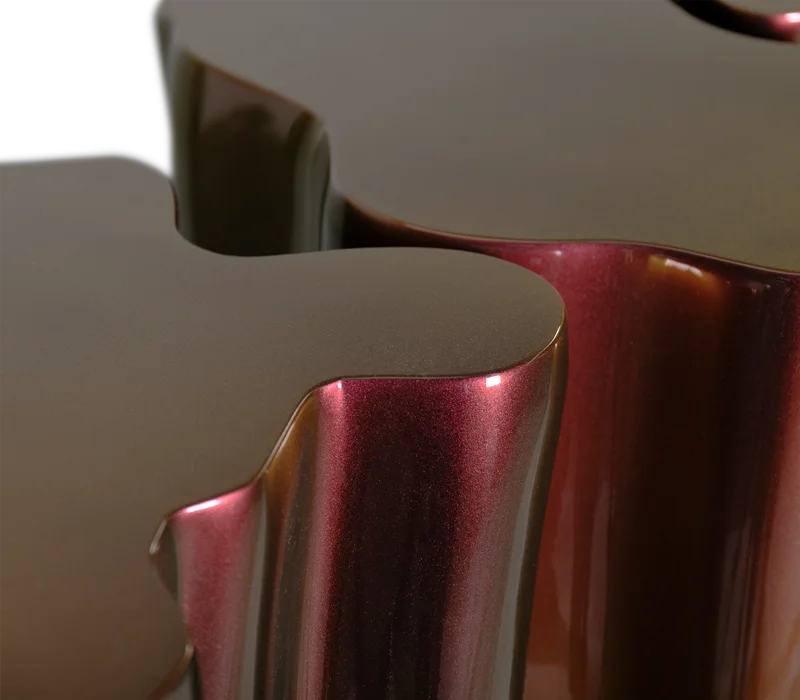 Contemporary faux marble console table for hallways and doorways Cozy and romantic