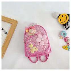 Новая детская блесток сумка в иностранном стиле платье принцессы с жемчугом и аксессуары рюкзак детсадовского возраста; Туфли для отдыха; От 3 до 6 лет