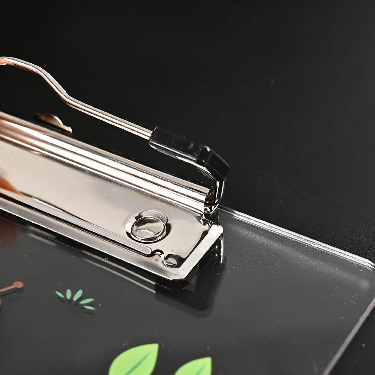 China Supplier Custom Size Acrylic Clipboard Print Pattern Acrylic Clipboard With Metal Clip