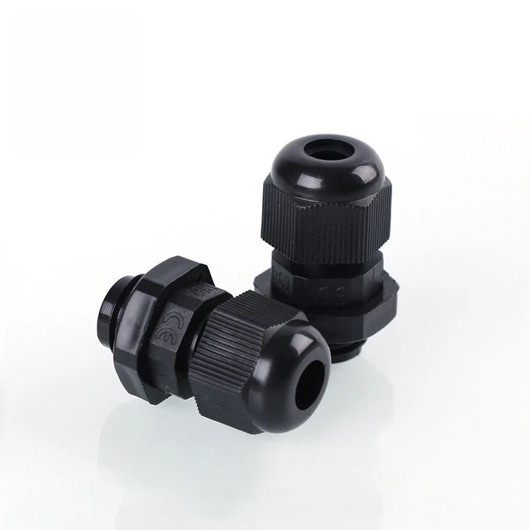 Plastic joint IP67 waterproof connector with CE PG7 nylon cable glands