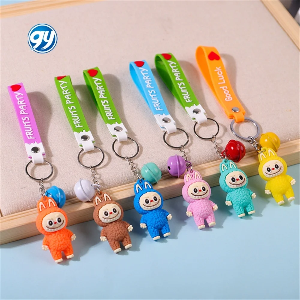 Лабубу овечий колокольчик Милая мультяшная кукла кулон маленький подарок аниме цепь оптом другие Брелоки для ключей игрушки брелок