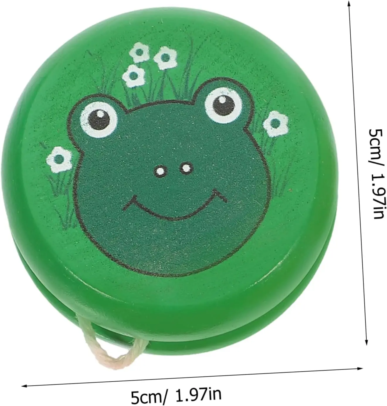 Outdoor kids educational plaything mini cartoon montissori toys wooden craft yoyo ball for Christmas party favor gift