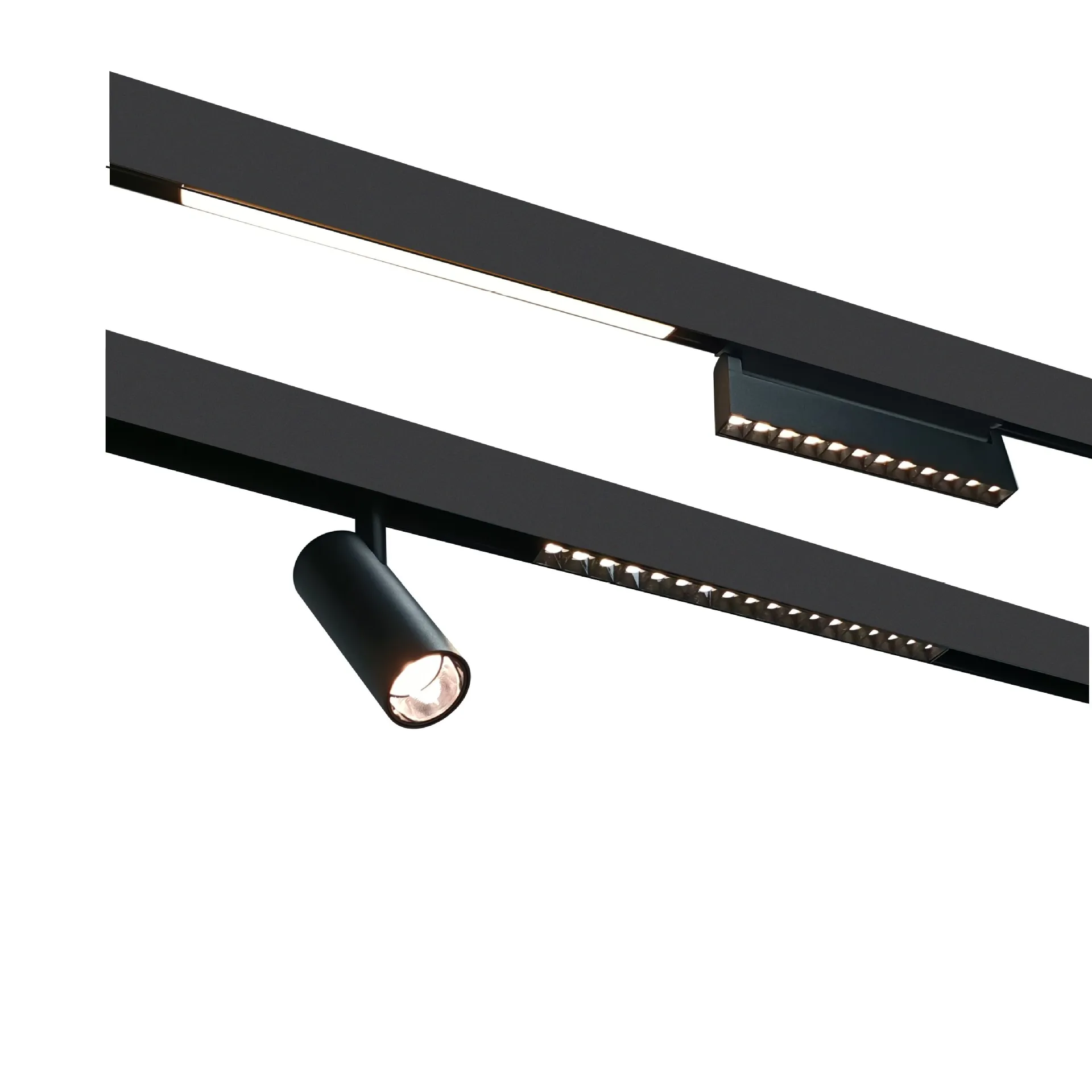 linear 48v width 20mm led recessed magnetic track lights lamps spot light ceiling track adjustable spotlight for indoor lighting