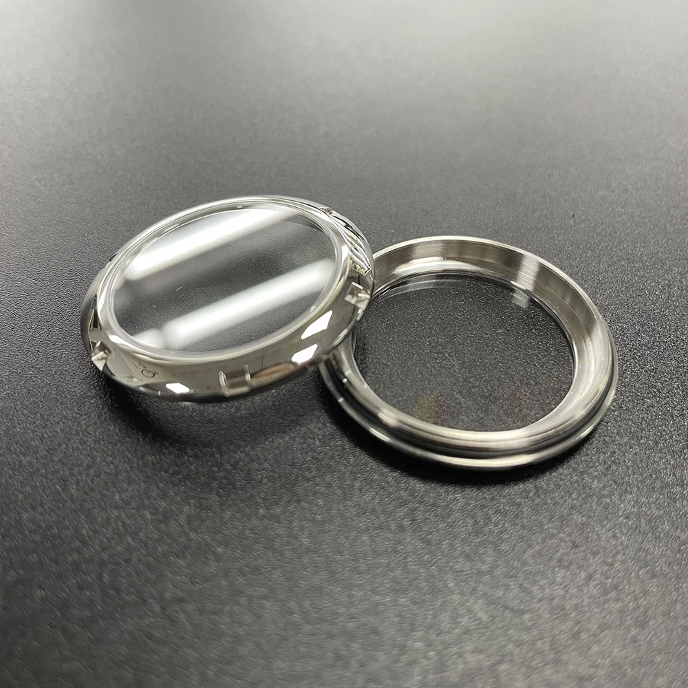 Ready to ship, 316L stainless steel clear watch, sapphire crystal back, in stock, fits NH35/NH36/NH38