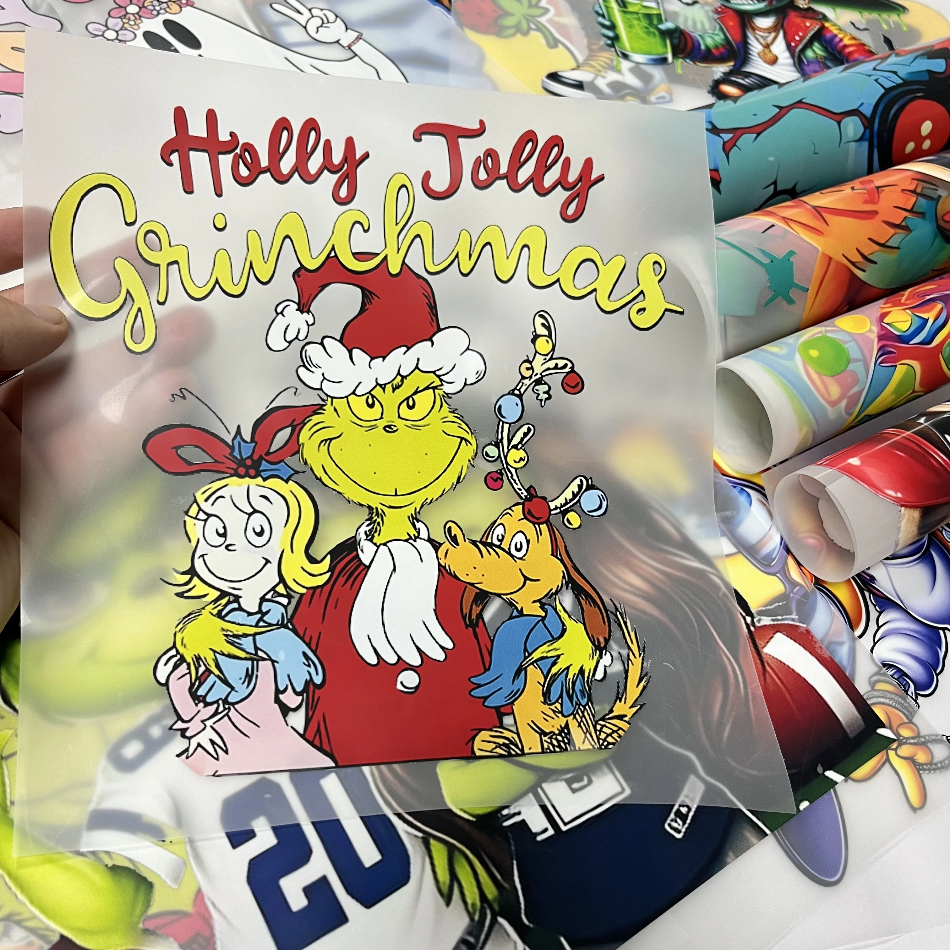 Фабричный заказ DTF переводит моющиеся пластизолированные термопечати на экране футболки одежда оптовая продажа термопресс логотип печать