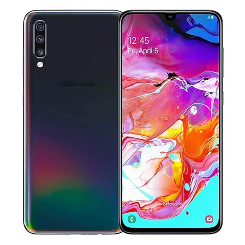 Original Rebushied Mobile Phone Dual Sim 6GB 128GB For Samsung A70 99% New Cheap Mobile Phone