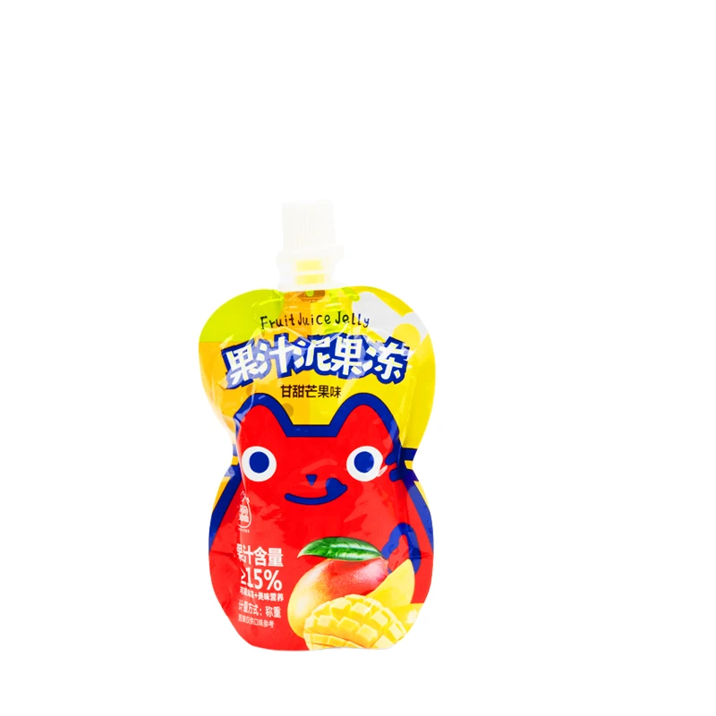 Mango Flavored Sweet Fruit Jelly Drink Sucking Pudding Candy in Bulk Cup Packaging
