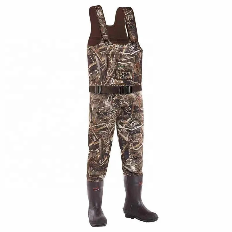 100% Waterproof Camouflage Neoprene Hip Waders