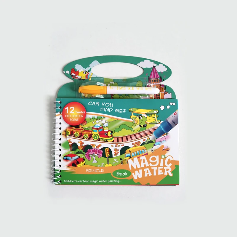 drop shipping  kids reusable magical colouring educational book magic drawing water book education toy gift hot sale