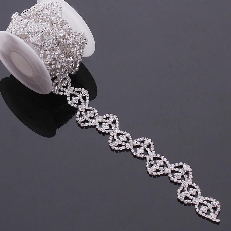 wholesale shinning rhinestone gold chain necklace for decoration