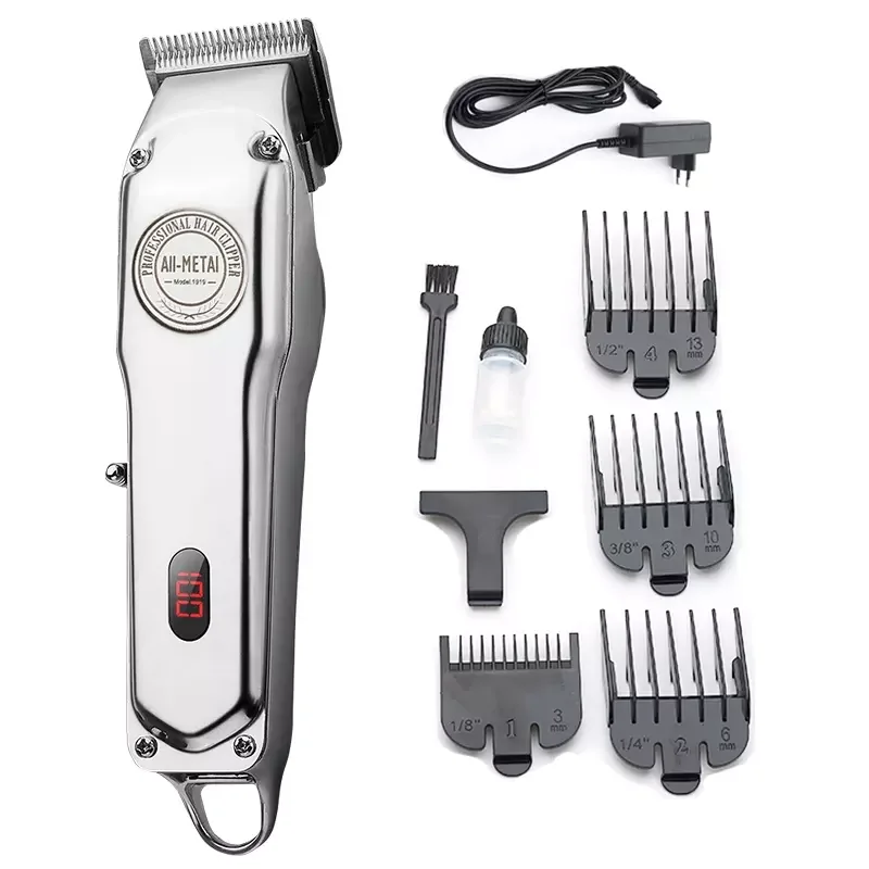 New Item Rechargeable Hair Trimmer Machine Hair Cutting Stainless Steel Beard Electric Razor cordless hair trimmer