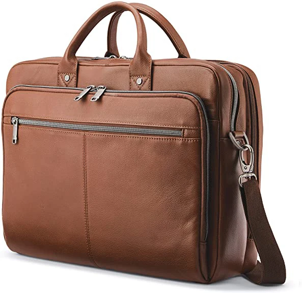 luxury Classic Leather Briefcase man bags genuine leather for men
