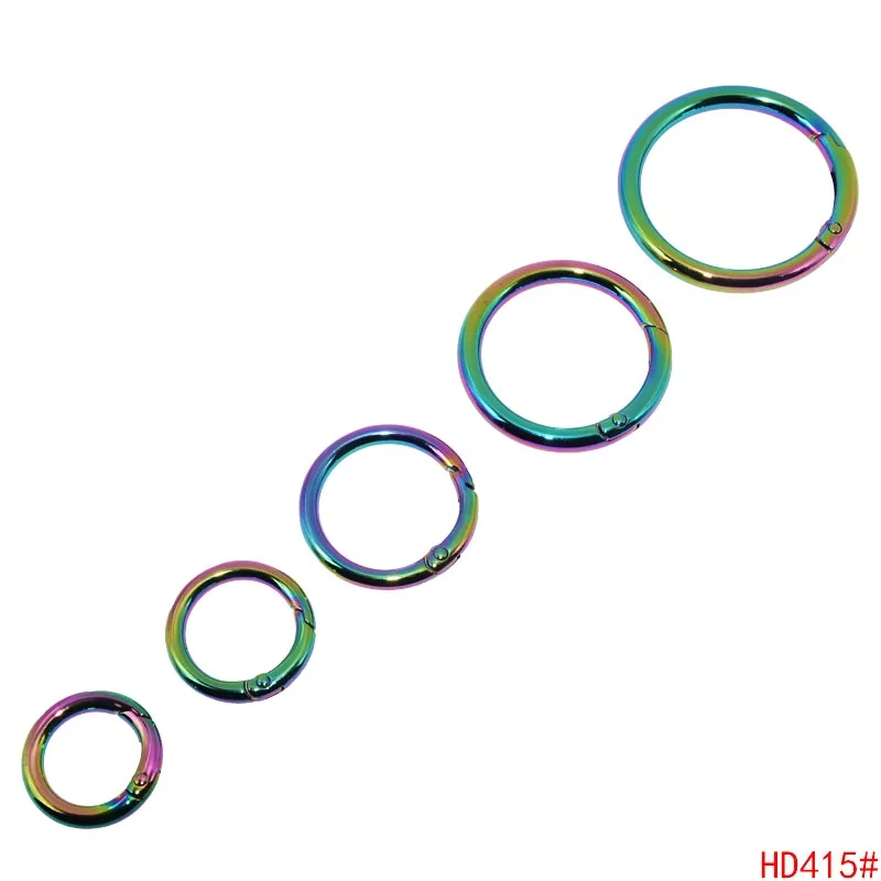 Spring Open Gate Ring O Ring All Size Available Carabiner Buckle Gold Custom Logo Zinc Alloy Handbag Eco-friendly