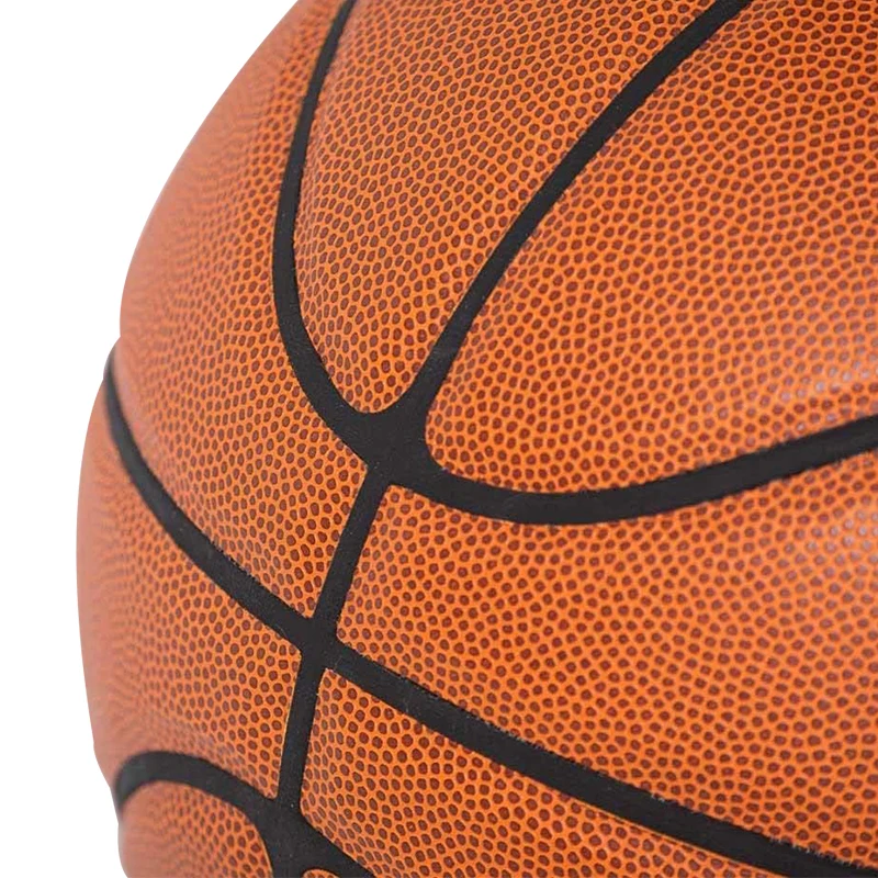 High quality basketball official size weight customized logo PU leather basketball heavy rubber nylon basketball