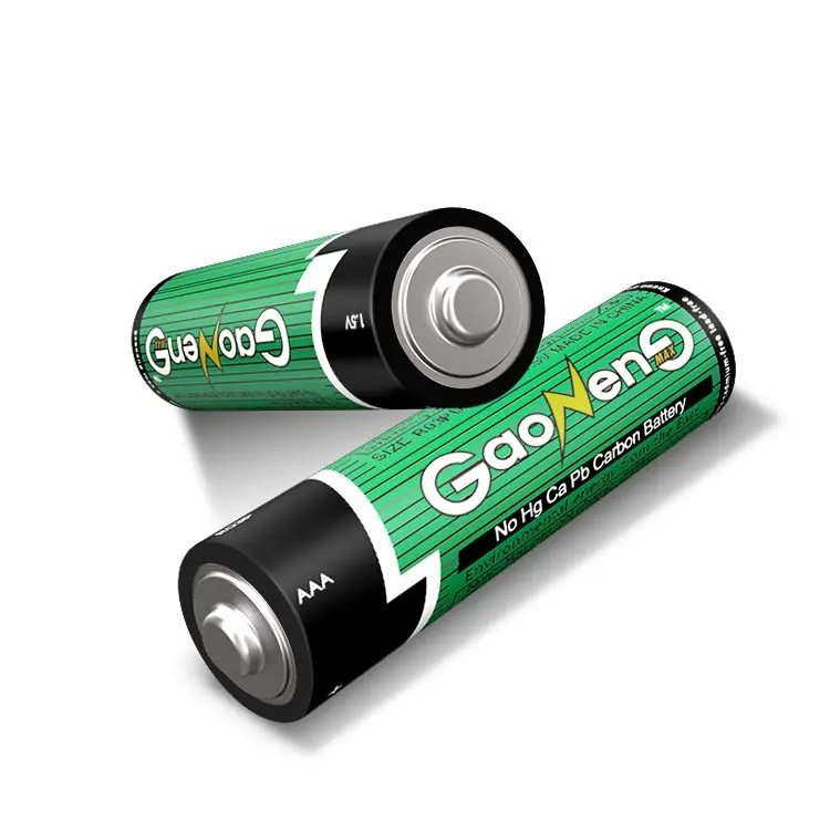 Китайский сверхмощный UM4 No 7 AAA размер 1,5 V R3P R3 углеродный цинковый аккумулятор