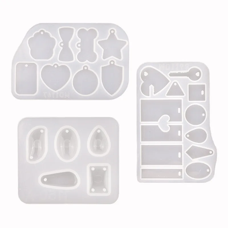 Pet Brand Fetal Hair Bracelet Silicone Mold Diy Set Bone Cat Claw With Hole Pendant Glue Dropping Resin Mold