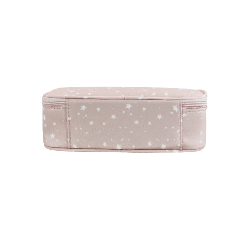 Double Layer Travel Makeup Bag Portable Cosmetic Bag with Divider Organizer Case for Storage Make up Large Capacity