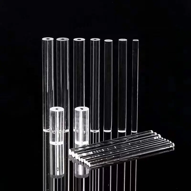 Wholesale processing crystal high purity transparent high temperature heating fused silica crystal quartz glass tube