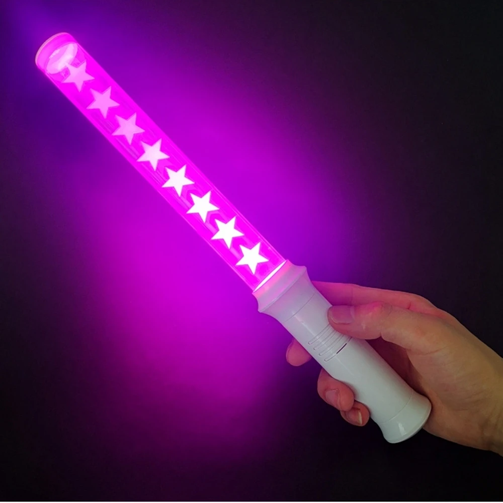 Kpop Custom Logo Brand Wireless Rfid DMX Controller Lightstick Fans Cheer Up Glow Wand LED Light Stick For Events Concert Sports